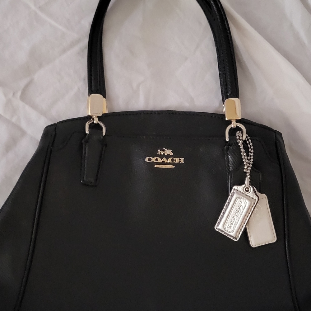 Coach small navy satchel - Picture 2 of 6